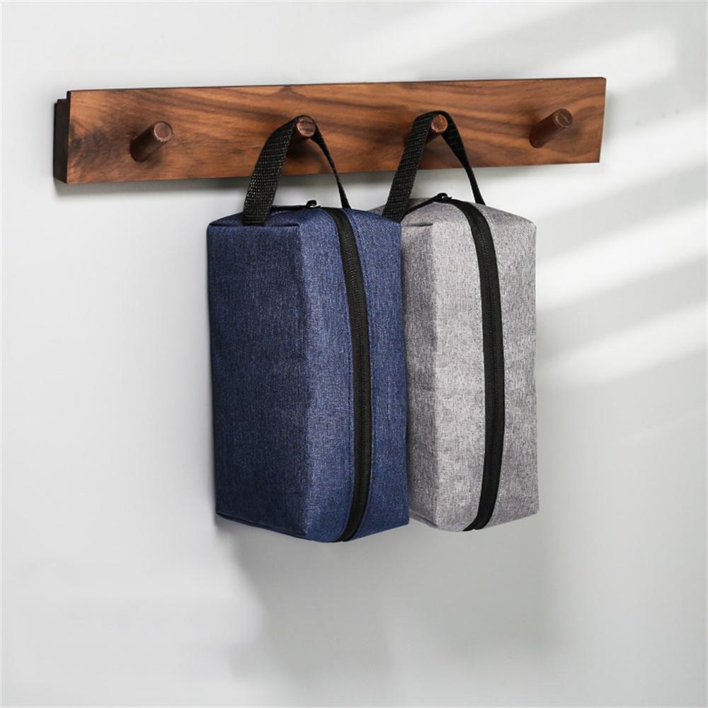 Водонепроницаемая косметичка из ткани Оксфорд, мужская дорожная косметичка, органайзер для туалетных принадлежностей, корейская косметичка, женская косметичка чёрный